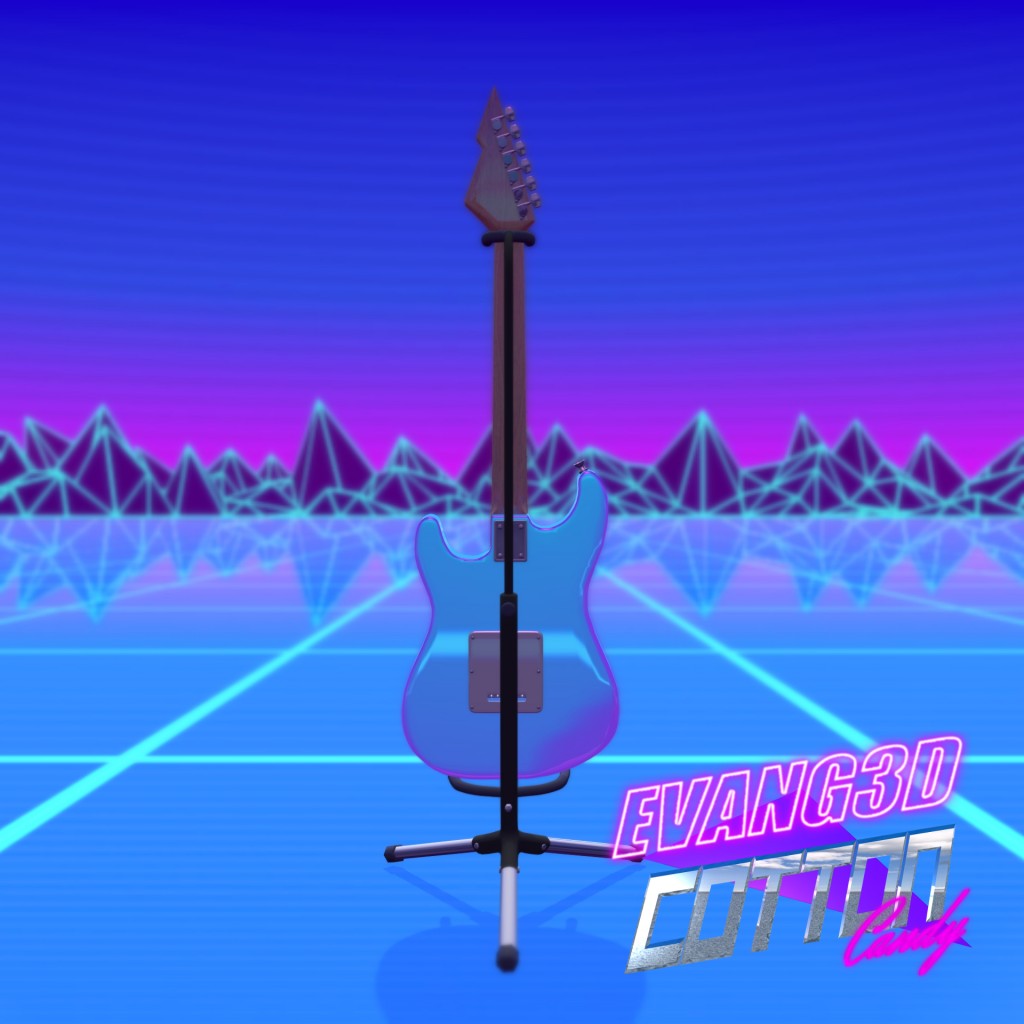 "Cotton Candy" 80's Electric Guitar preview image 3